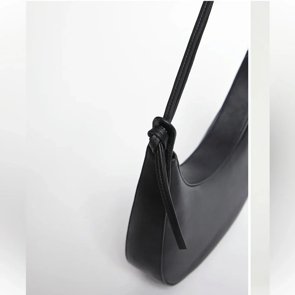 Reformation Black Medium Rosetta Shoulder Bag - Picture 6 of 6